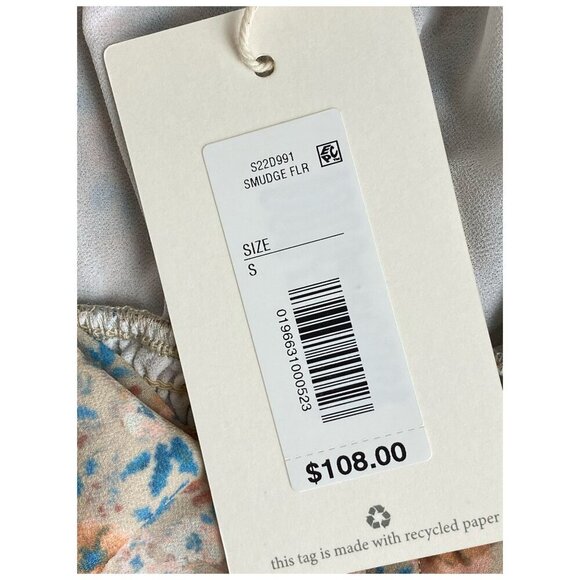 Shabby Chic NWT $128 The Marley Smudge Floral Cottagecore Mini Dress Womens Med - Picture 8 of 13